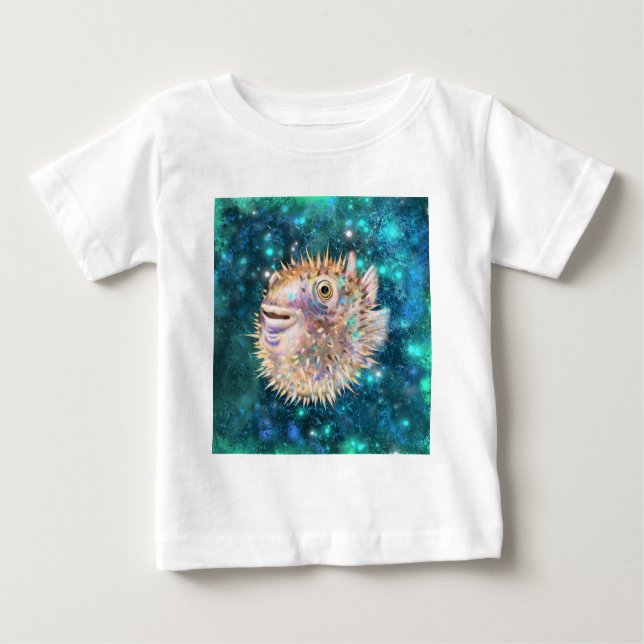 T-shirt Poisson Poisson Puffer (Devant)