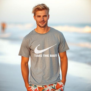 T-shirt Poisson-Prenez le coeur du pêcheur-appât