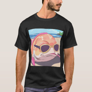 T-shirt Poisson qui prend un bain de soleil