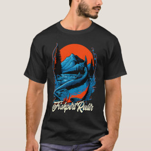T-shirt Poisson Reeler Style de vie océanique Habitudes ma