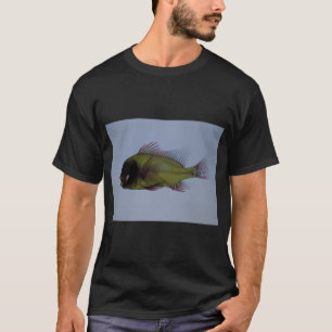 T-shirt Poisson rouge à oeil de dragon arc-en-ciel