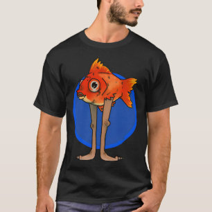 T-shirt Poisson rouge déambulant