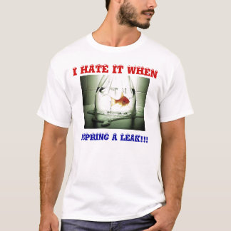 T-SHIRT POISSON ROUGE DRÔLE JE LE DÉTESTE QUAND, JE