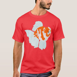 T-shirt Poisson rouge orange et blanc
