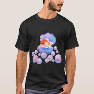 T-shirt Poisson rouge Pearlscale avec perles
