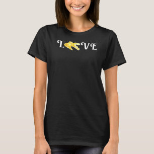 T-shirt Poisson rouge pour hommes femmes aquarium doré poi
