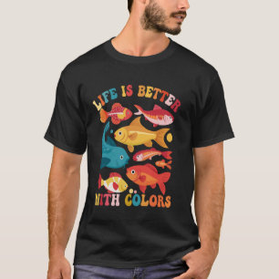 T-shirt Poisson tropical de récif de poisson-clairon d'aqu