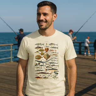 T-shirt Poisson vintage par Adolphe Millot