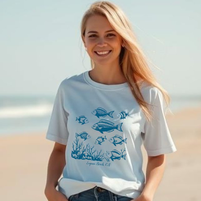 T-shirt Poissons (Fishes Fisherman Style Collection Summer Beach )