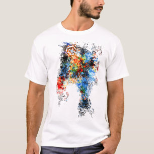 T-shirt Poissons abstraits
