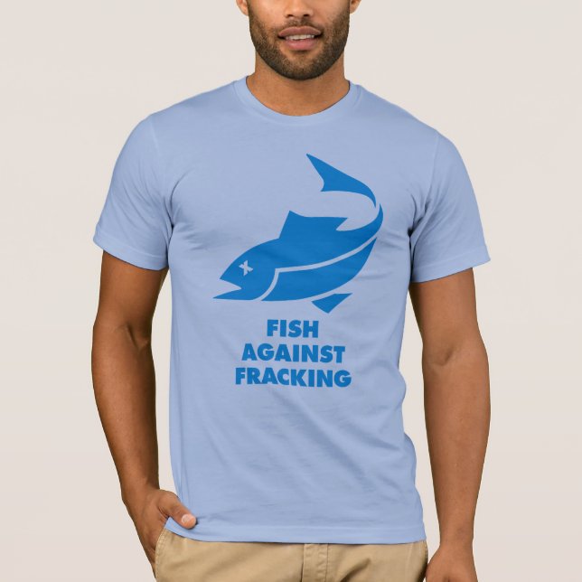 T-shirt Poissons contre Fracking (Devant)