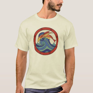 T-shirt Poissons de vol vintages d'île de Catalina