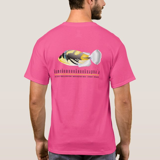 T-shirt Poissons d'état d'Hawaï - Humuhumunukunukuapua'a (Dos)