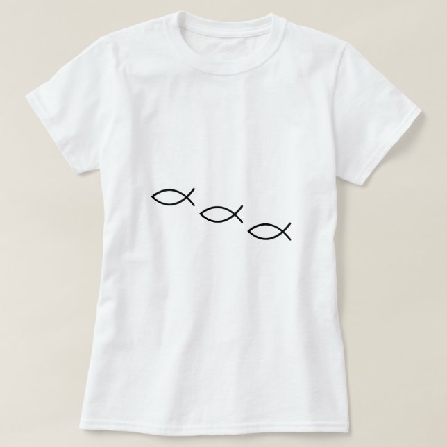 T-shirt Poissons d'Icthus (Design devant)