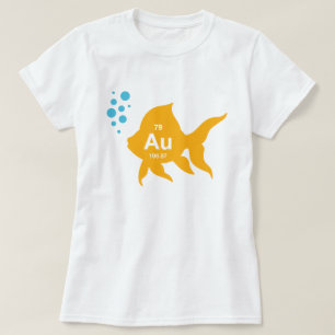T-shirt Poissons élémentaires d'or de Tableau périodique