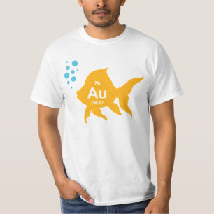 T-shirt Poissons élémentaires d'or de Tableau périodique