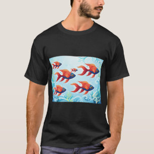 T-shirt Poissons lumineux dans l'océan