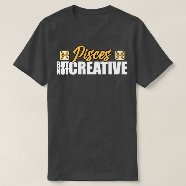 T-shirt Poissons Mais Pas Créatifs (Design devant)