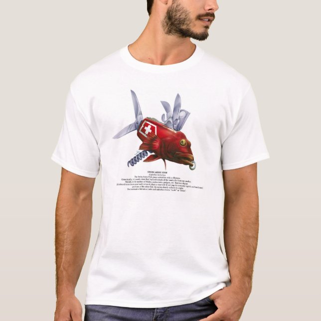 T-shirt Poissons suisses d'armée (Devant)