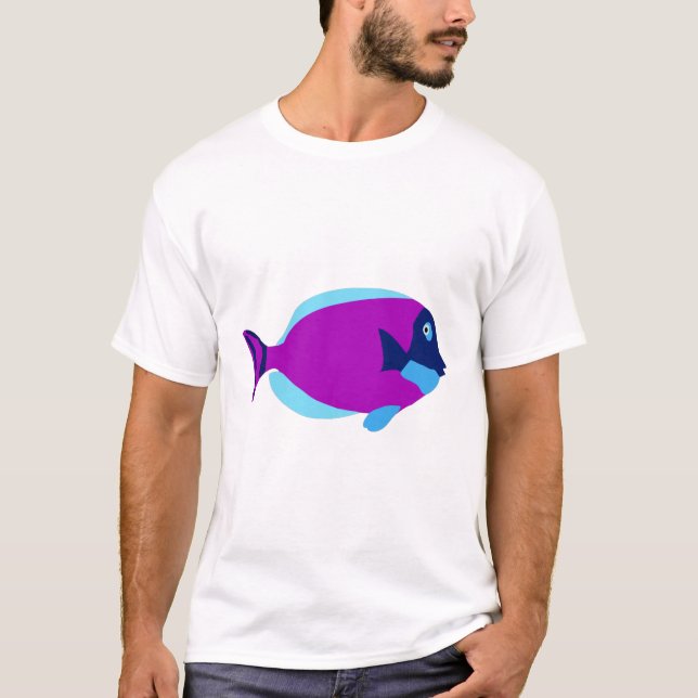T-shirt Poissons tropicaux colorés (Devant)