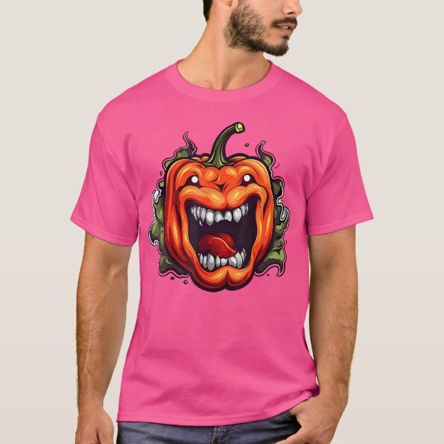 T-shirt Poivre Habanero Style Rétro (Devant)