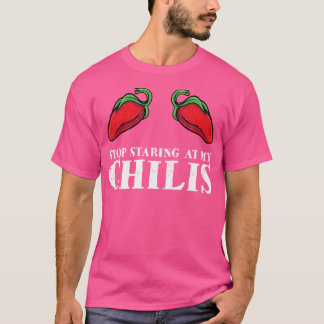 T-shirt Poivre Rouge Nourriture épicée Chaude Drôle Arrête