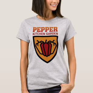 T-shirt Poivron Jardin de Cuisine Amoureux de Sauce Piquan