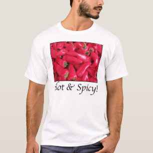 T-shirt Poivrons rouges chauds et épicés