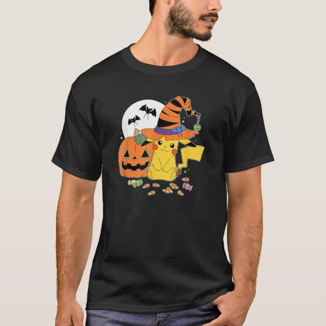 T-shirt Pok mon Witch Pikachu With Candy (Devant)