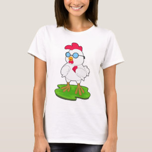 T-shirt Poker au poulet Cartes de poker Jeu de cartes