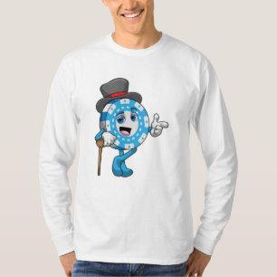 T-shirt Poker avec jetons Poker
