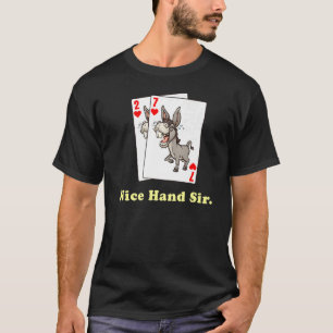 T-shirt Poker d'âne pour joueurs en ligne et en direct  1