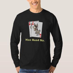T-shirt Poker d'âne pour les joueurs en ligne et en direct