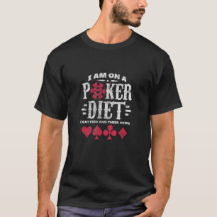 T-shirt Poker Diet Casino Jeu joueur Distorsion
