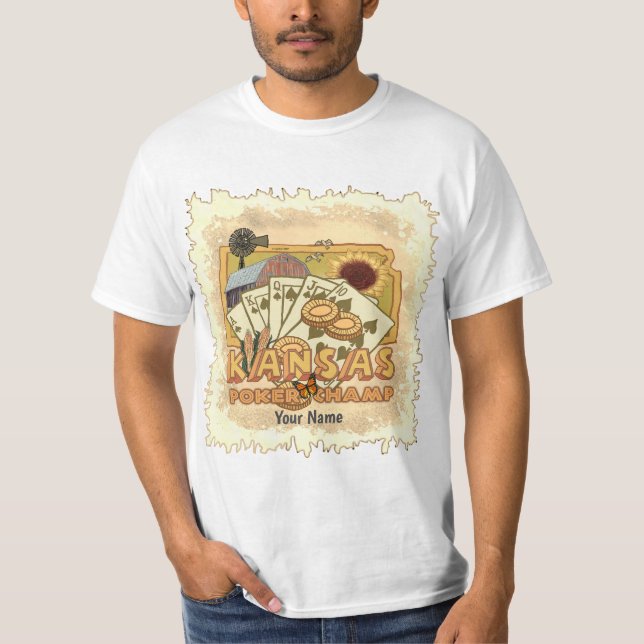 T-shirt Poker du Kansas (Devant)