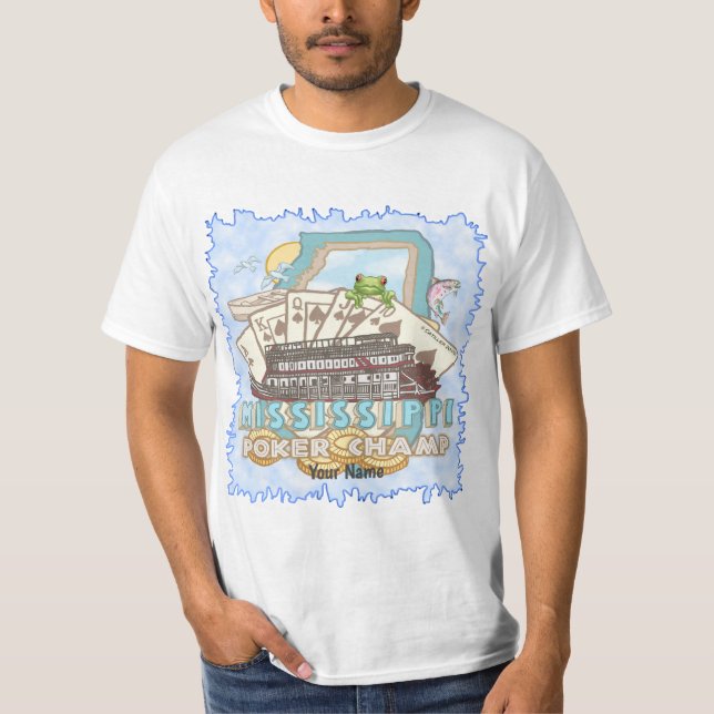 T-shirt Poker du Mississippi (Devant)