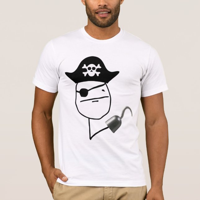 T-shirt Poker Face Pirate (Devant)
