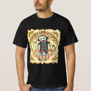 T-shirt Poker Grand-père Singe Chaussette