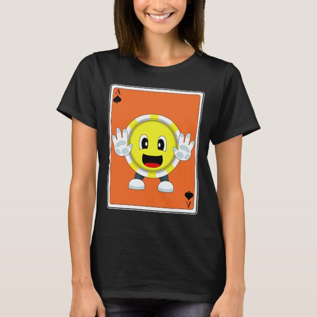 T-shirt Poker jetons Poker Poker cartes (Devant)