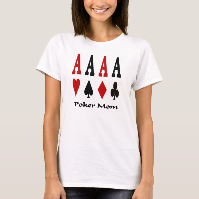 T-shirt Poker Maman 4 Ace's Baby Doll Tee (Devant)