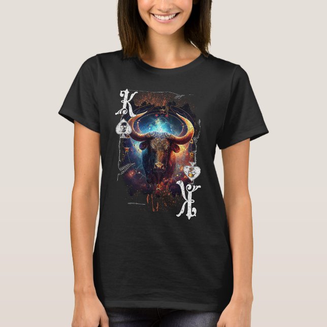 T-shirt Poker Player Apparel Zodiac Sign Edition Taurus (Devant)
