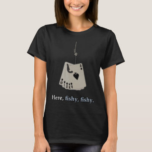 T-shirt poker player design Temps pêche