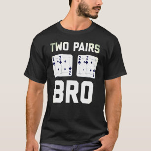 T-shirt Poker pour les hommes Texas Hold Em Card Joueur