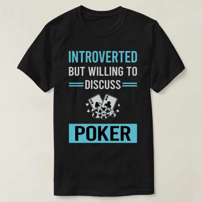 T-shirt Poker présenté (Design devant)