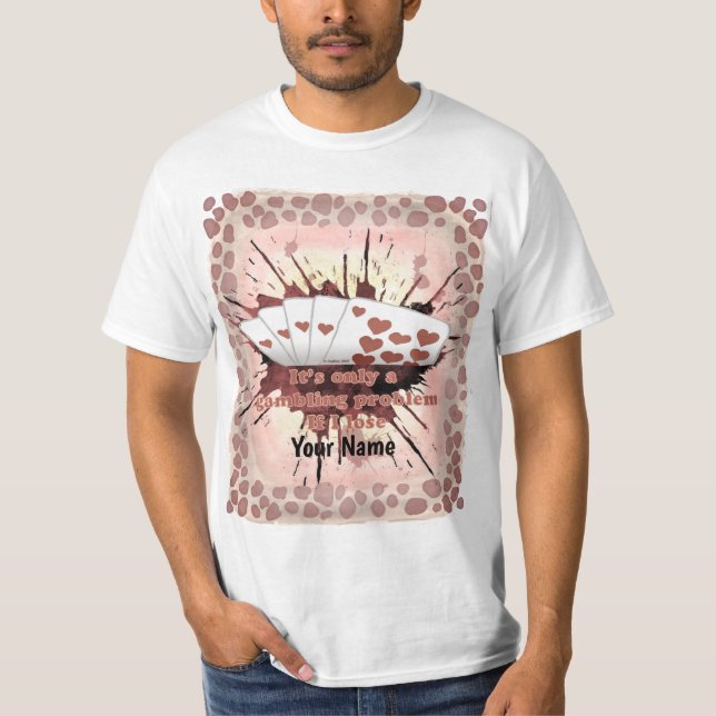 T-shirt Poker Problem Gambling (Devant)