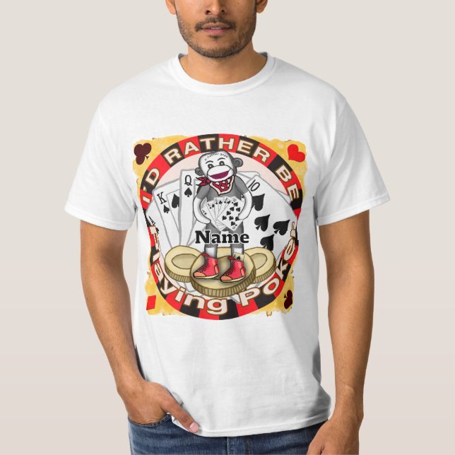 T-shirt Poker Singe Chaussette (Devant)