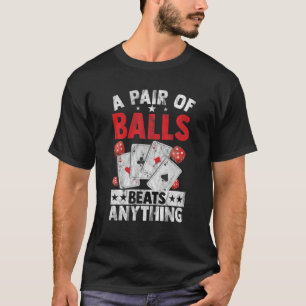 T-shirt Poker T Pik Pot Casino Joueur Bluff Ace Royal F