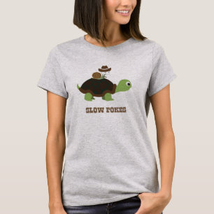 T-shirt Pokes lents - escargot cowboy et tortue