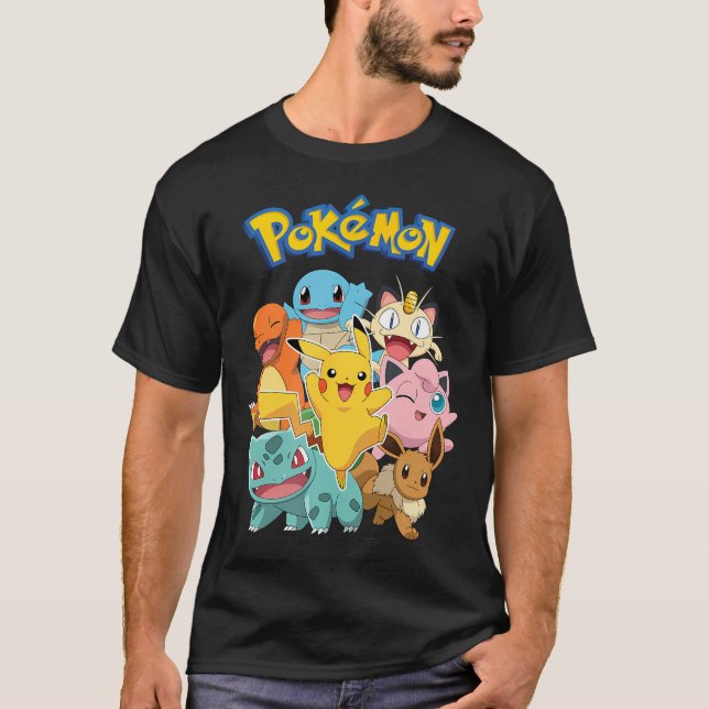 T-shirt Pokmon - Groupe de caractères (Devant)