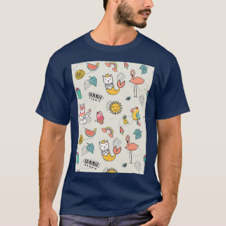 T-shirt Polar Bear Parrot Flamingo Lemon Sun Watermelon